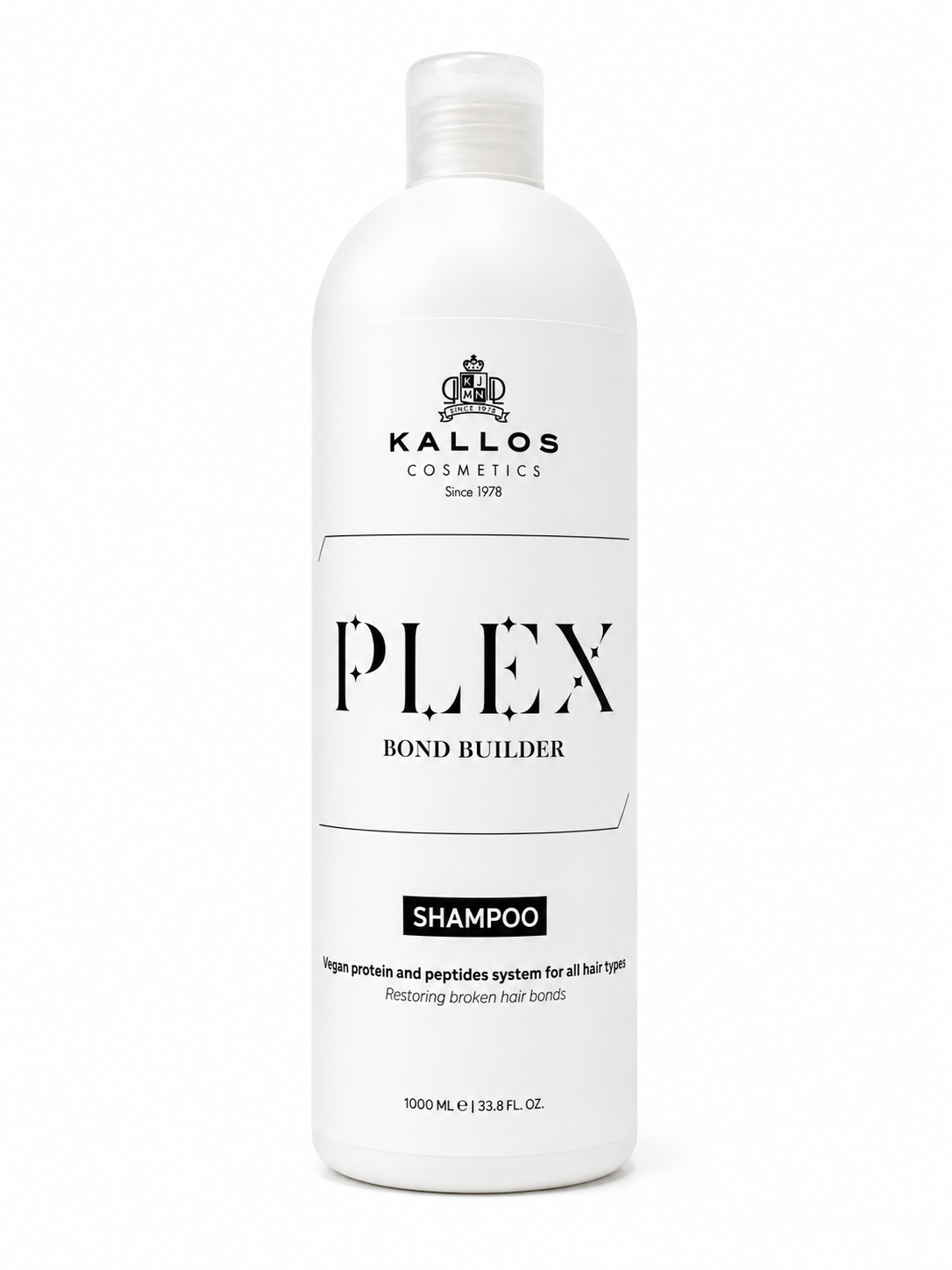 Kallos Plex Bond Builder Shampoo 1000ml — Reconstructor de Enlaces Capilares