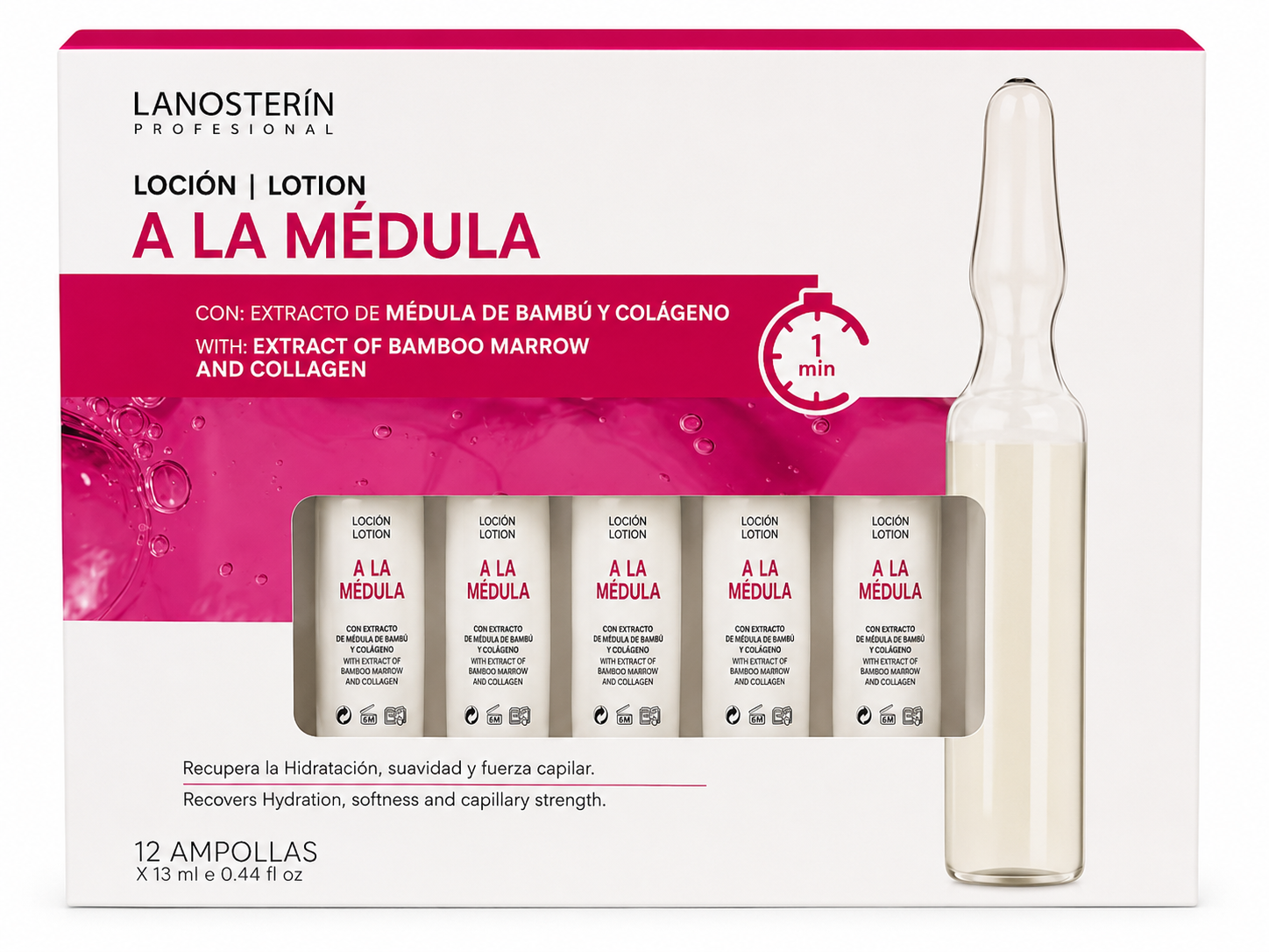 Lanosterín Profesional Loción a la Médula 13ml — Caja de 12 Ampolletas